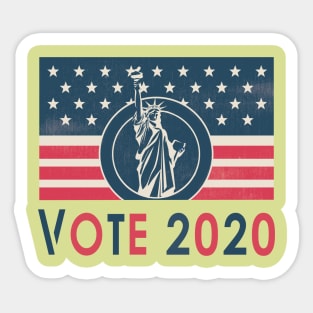 Vote 2020 Voting retro t shirt Sticker